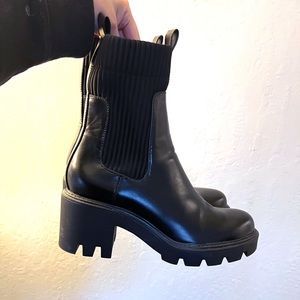 ZARA BLACK ANKLE BOOTS SIZE 9/41